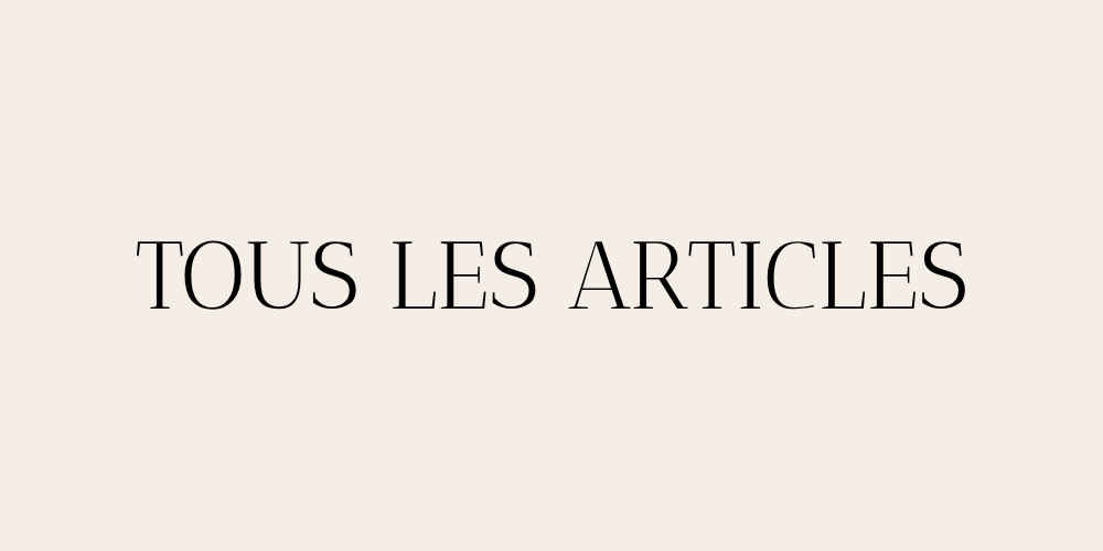 Tous les articles