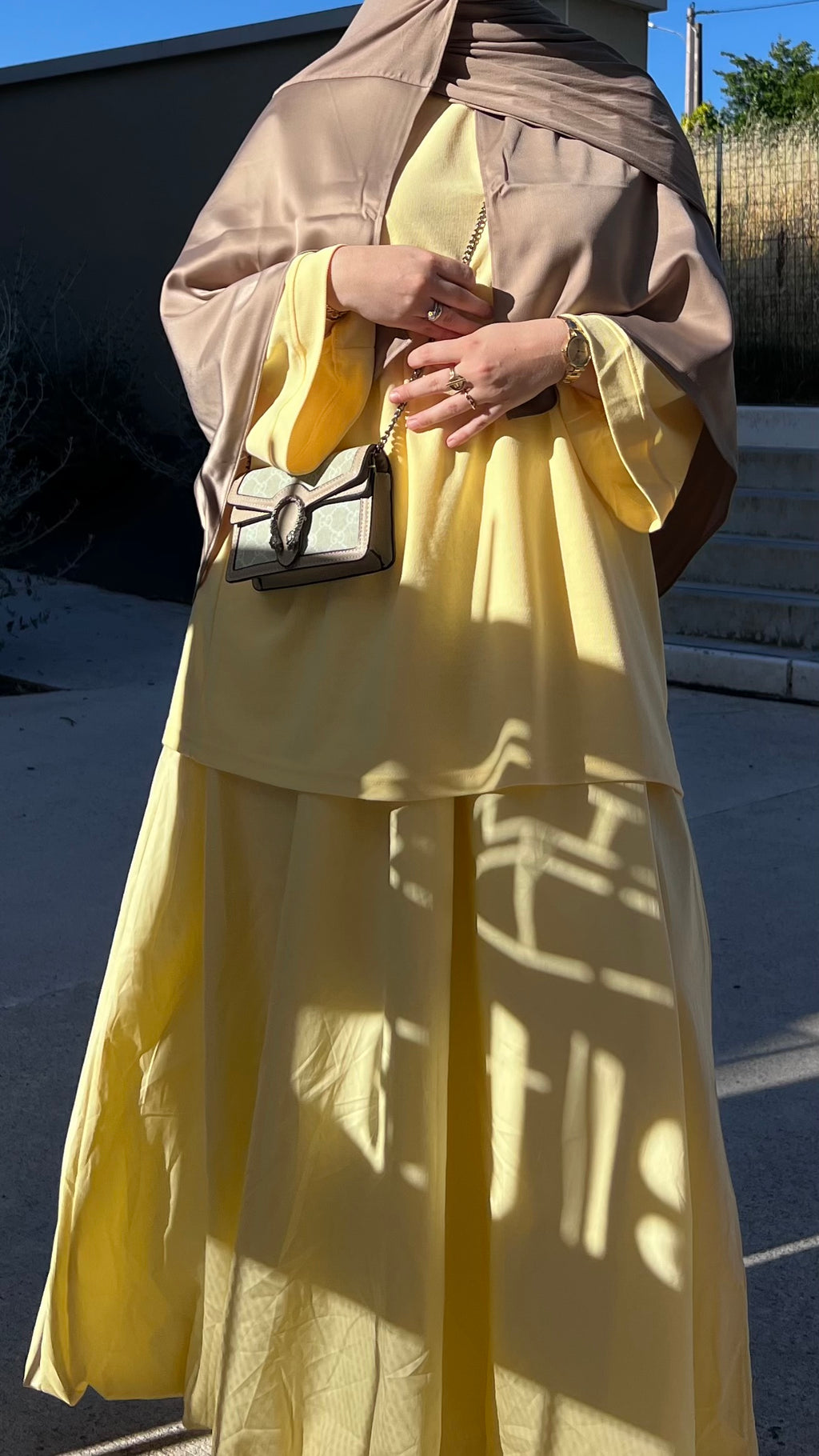Jupe en coton | Jaune