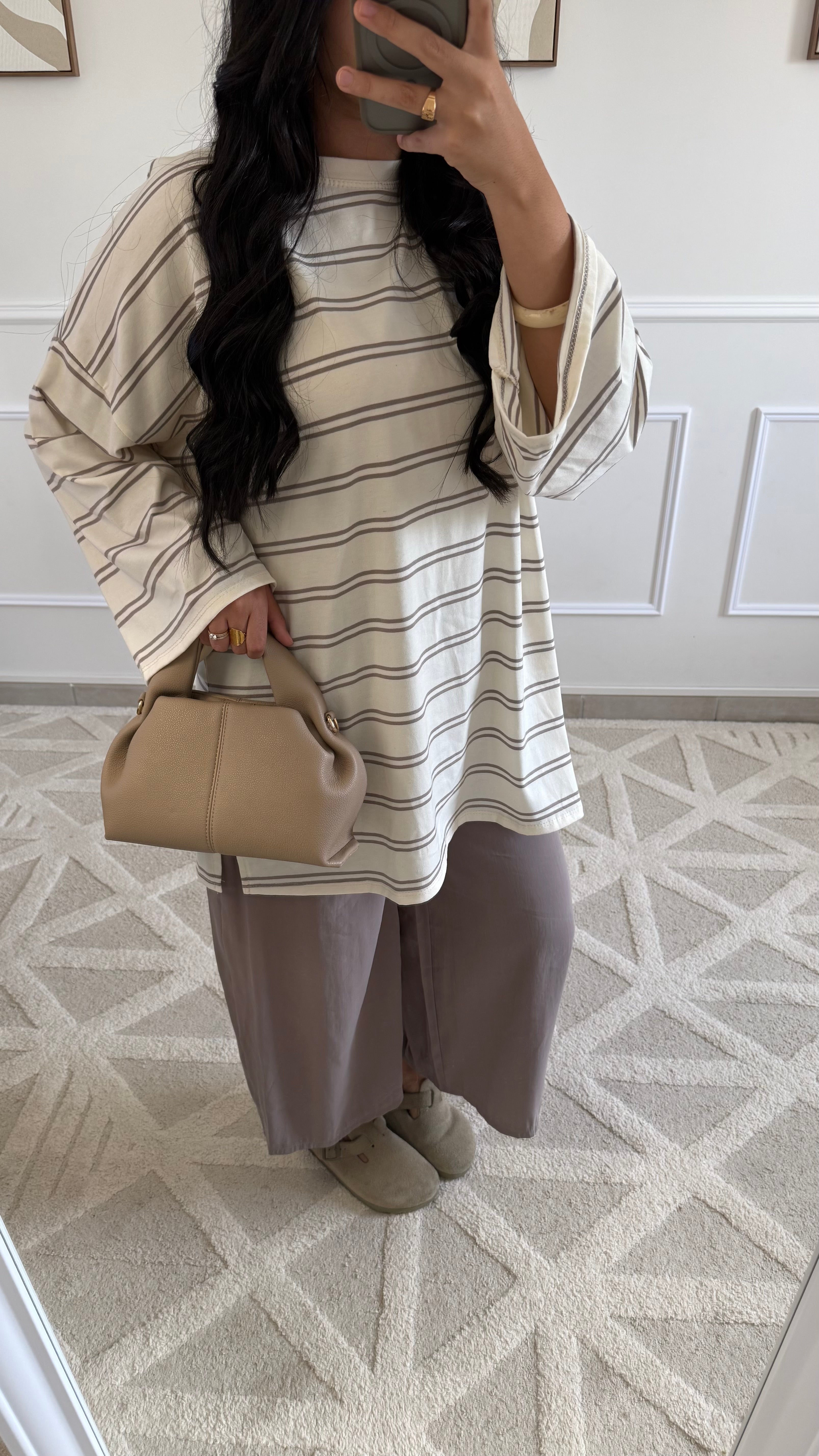 Pantalon Barrel | Taupe