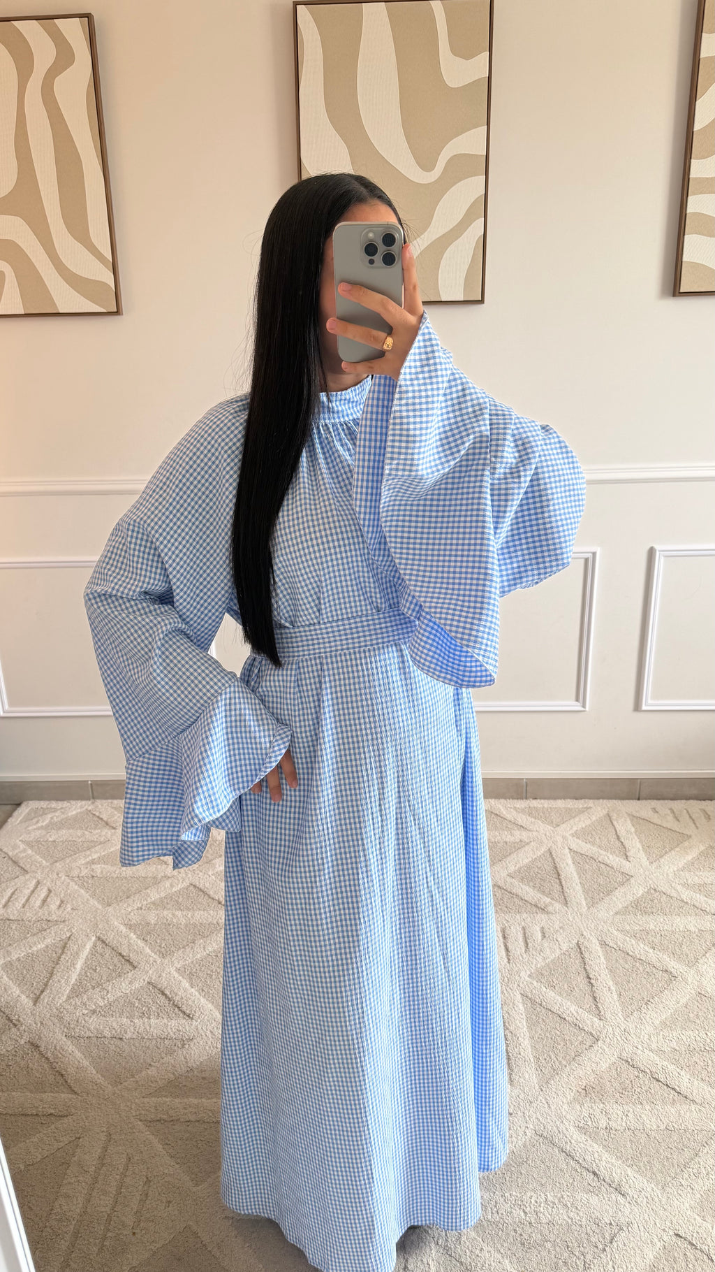 Robe Vichy | Bleu
