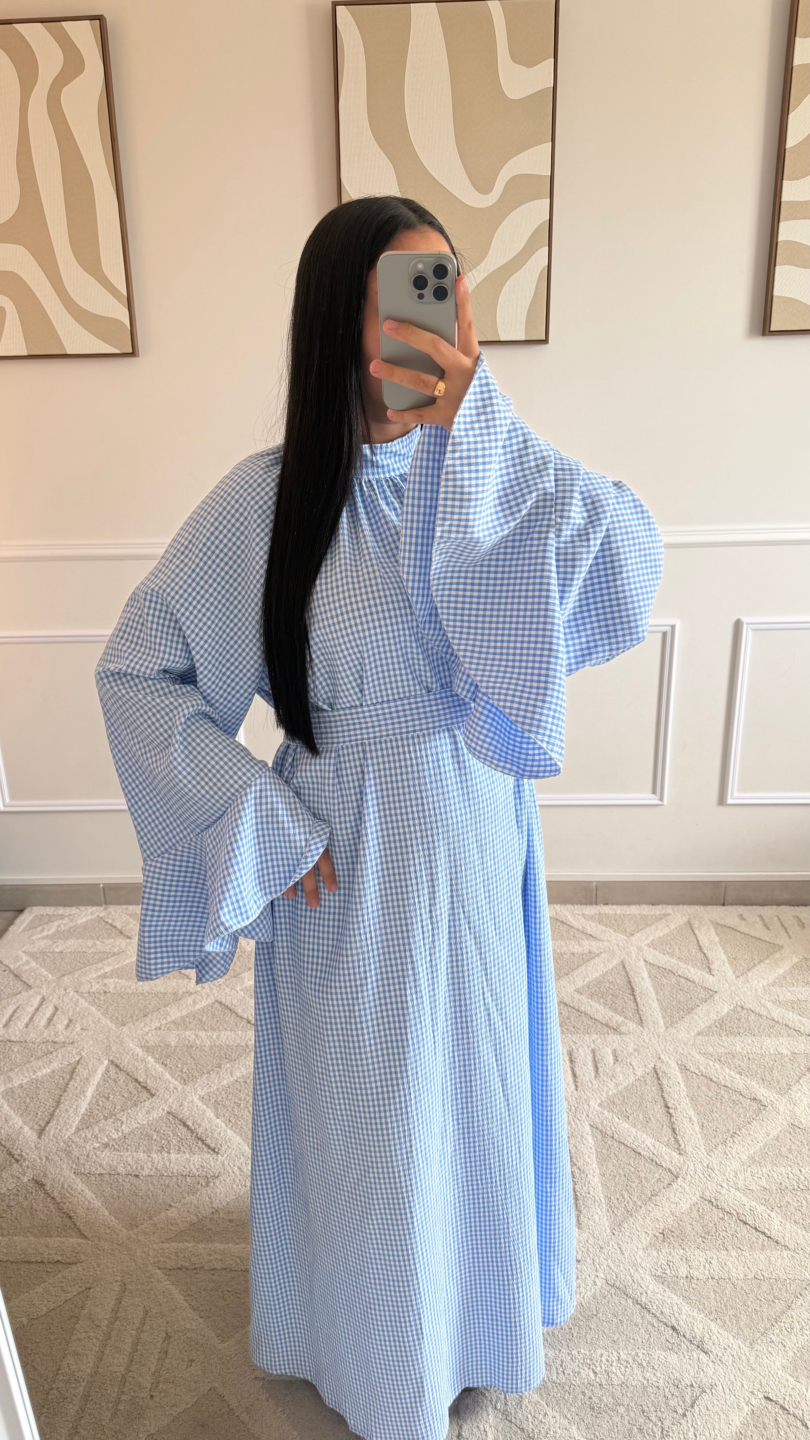 Robe Vichy | Bleu