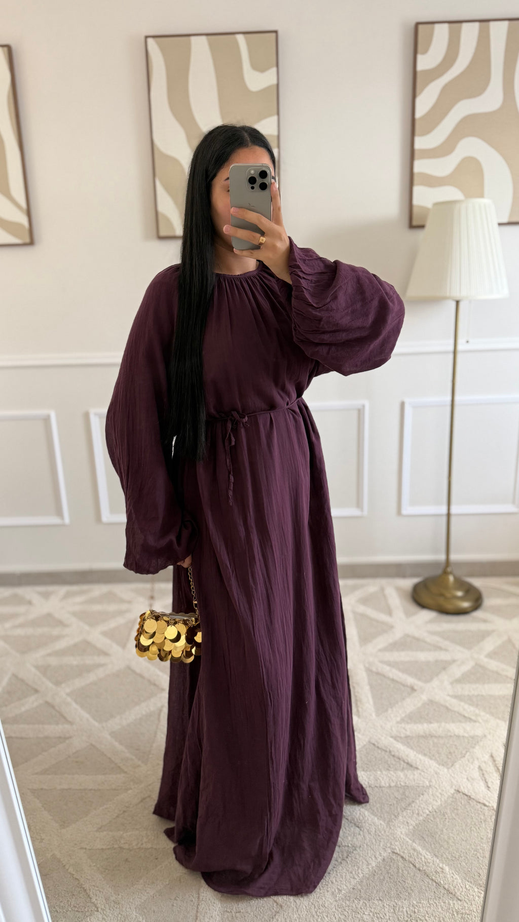 Robe 100% coton | Bordeaux
