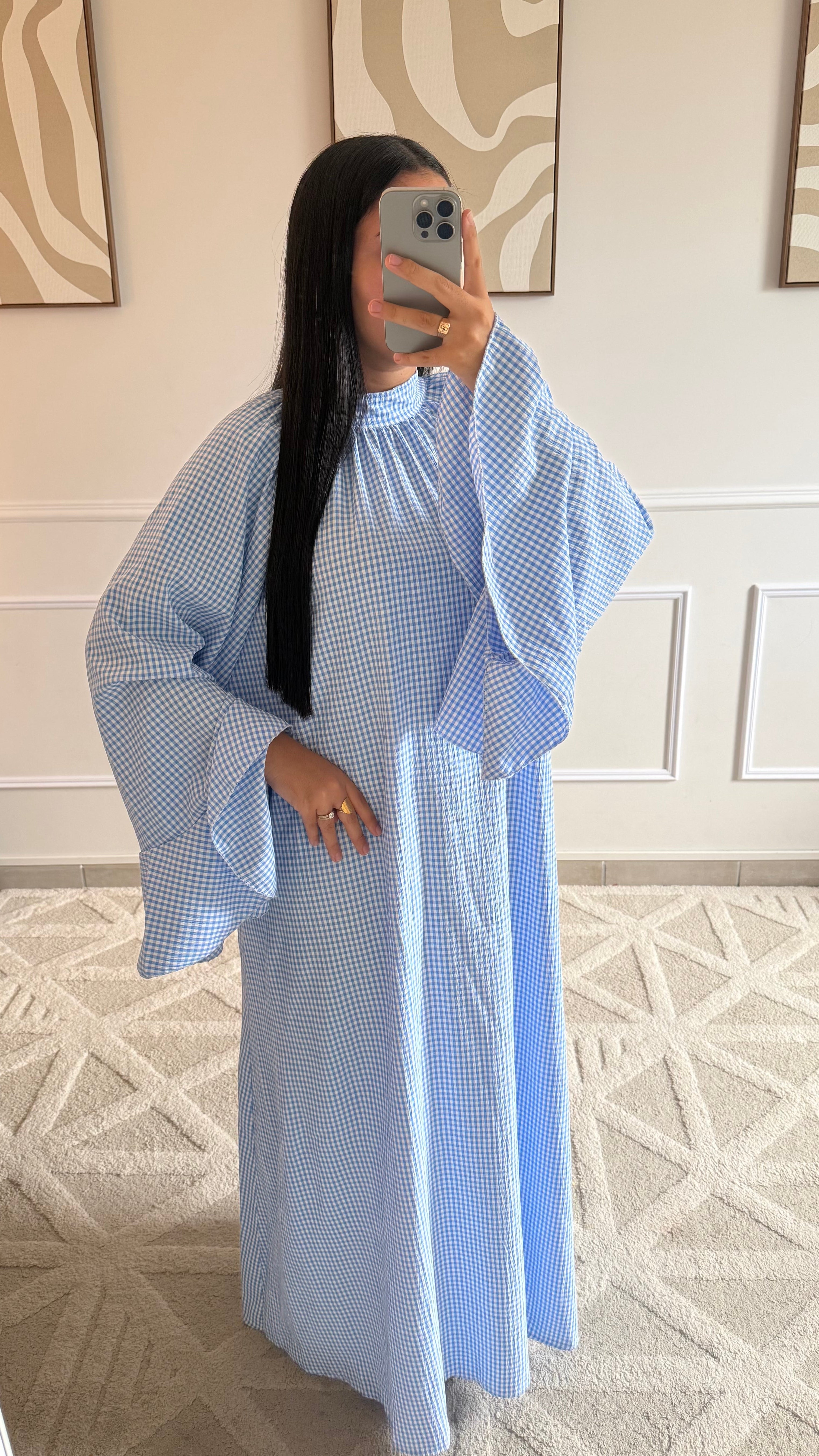 Robe Vichy | Bleu