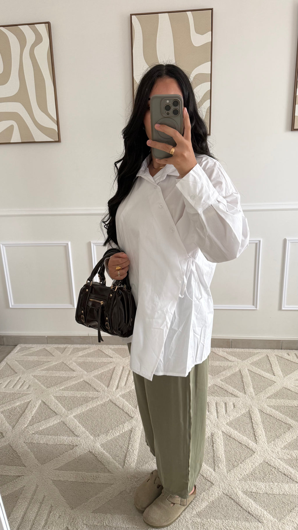 Chemise croisée | Blanche