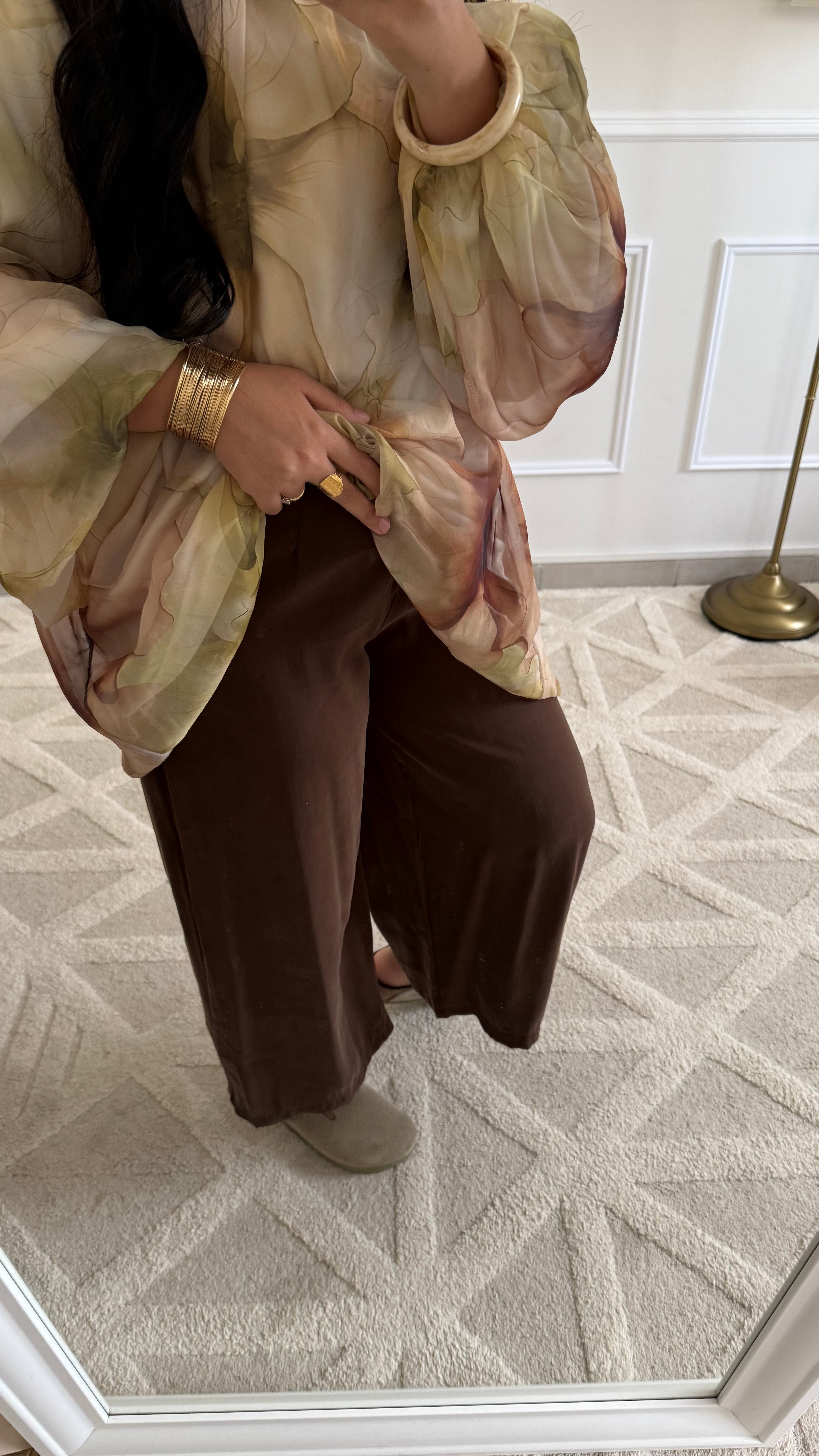 Pantalon Barrel | Choco