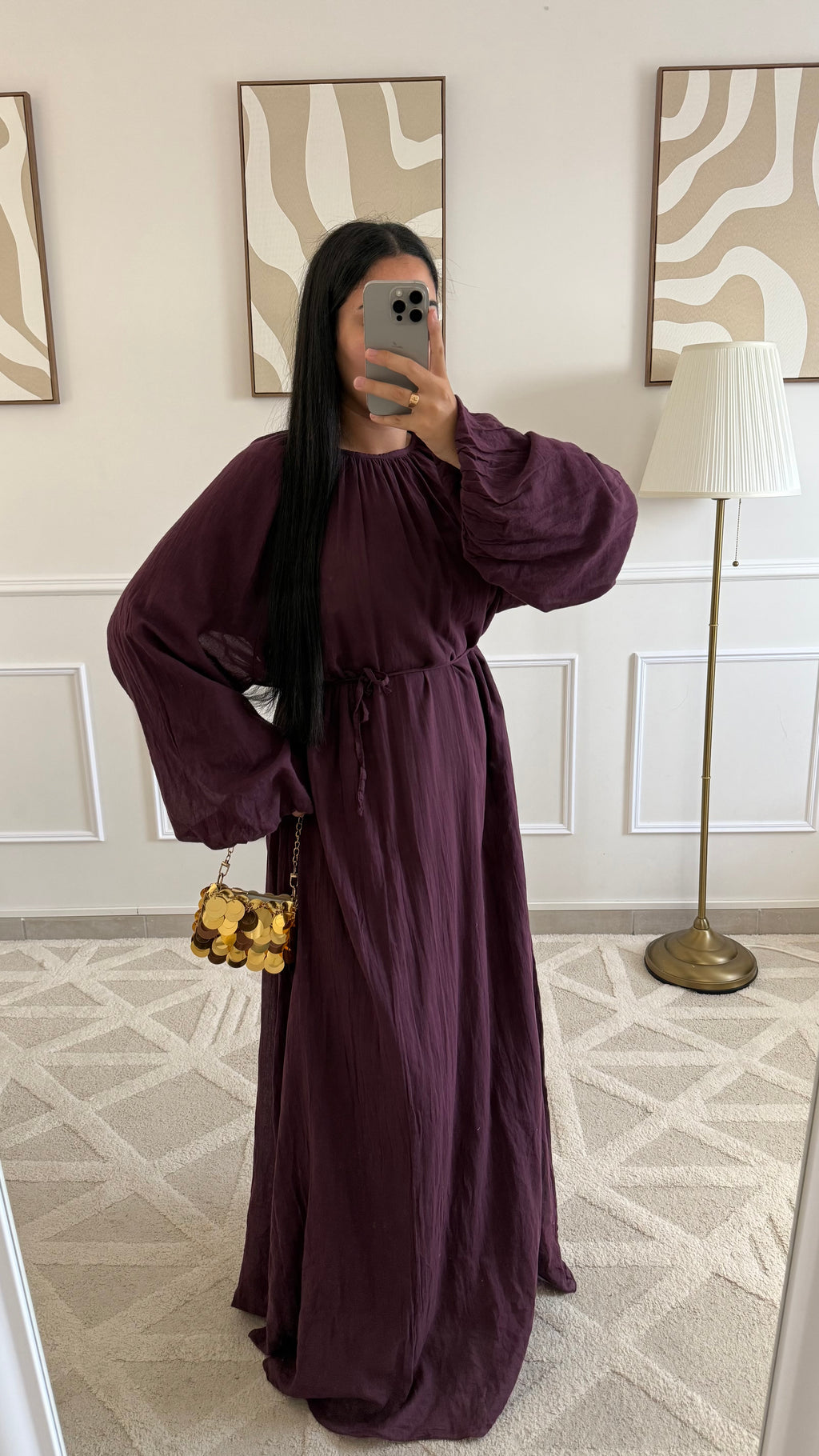 Robe 100% coton | Bordeaux