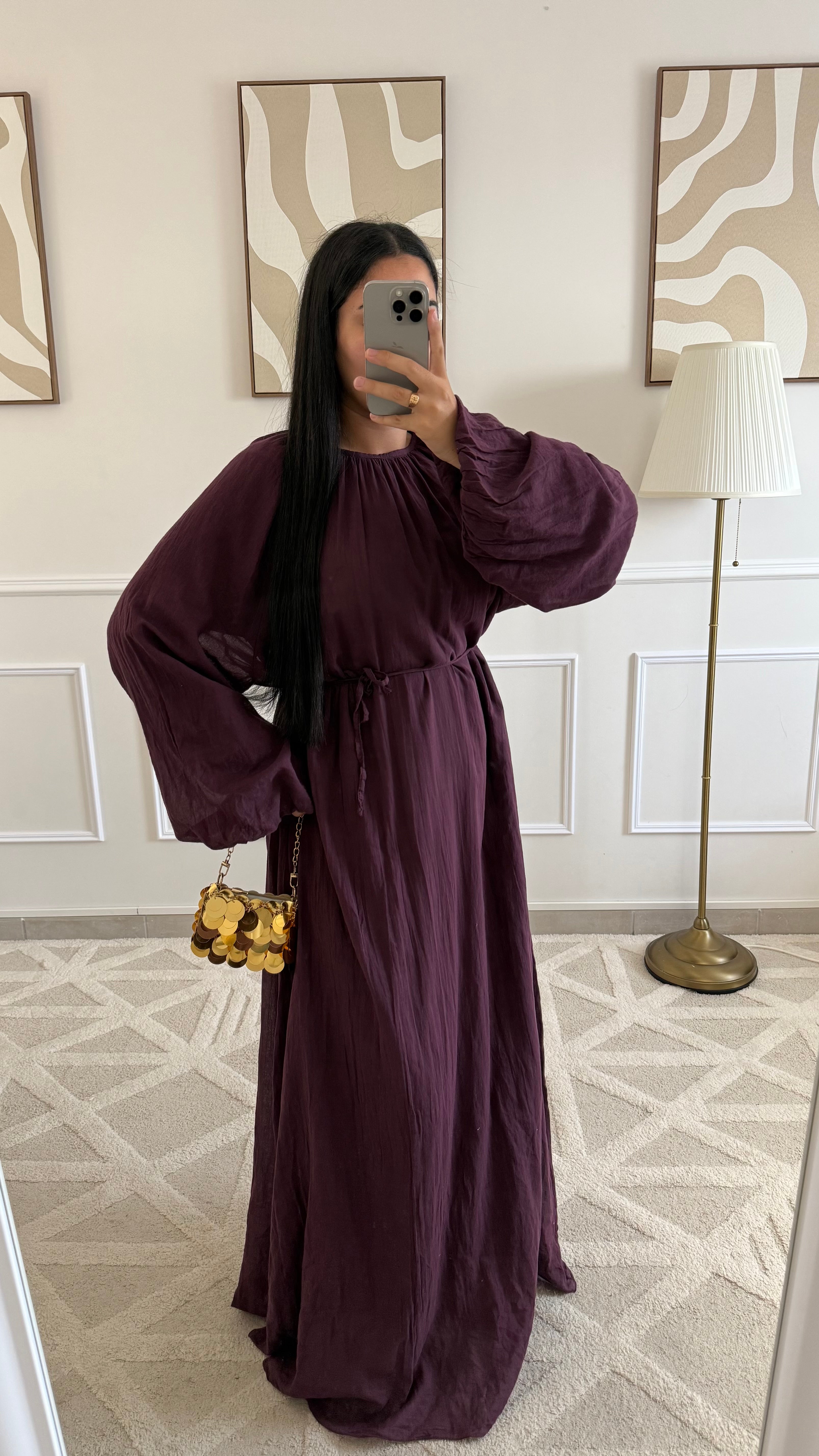 Robe 100% coton | Bordeaux