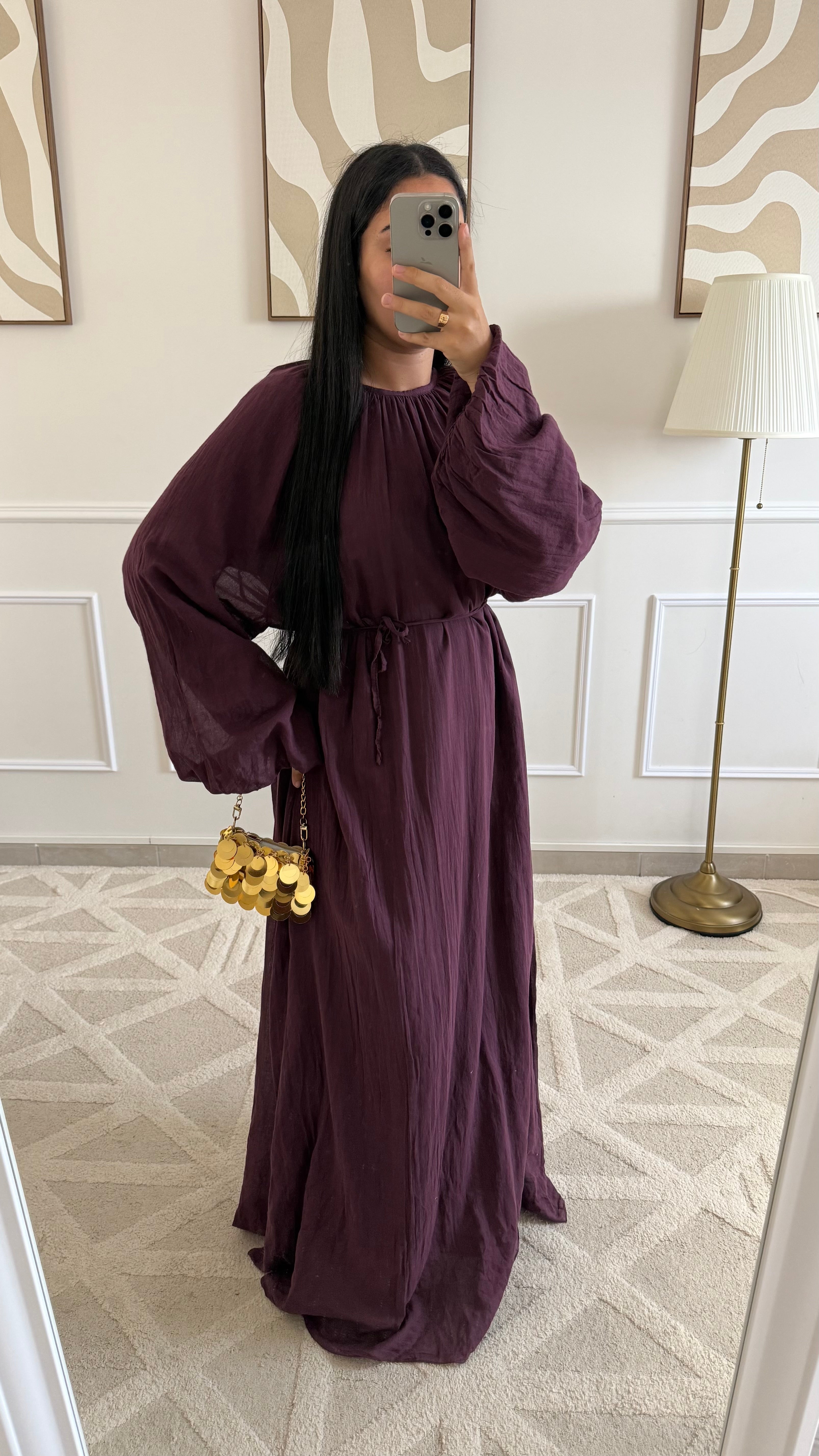 Robe 100% coton | Bordeaux