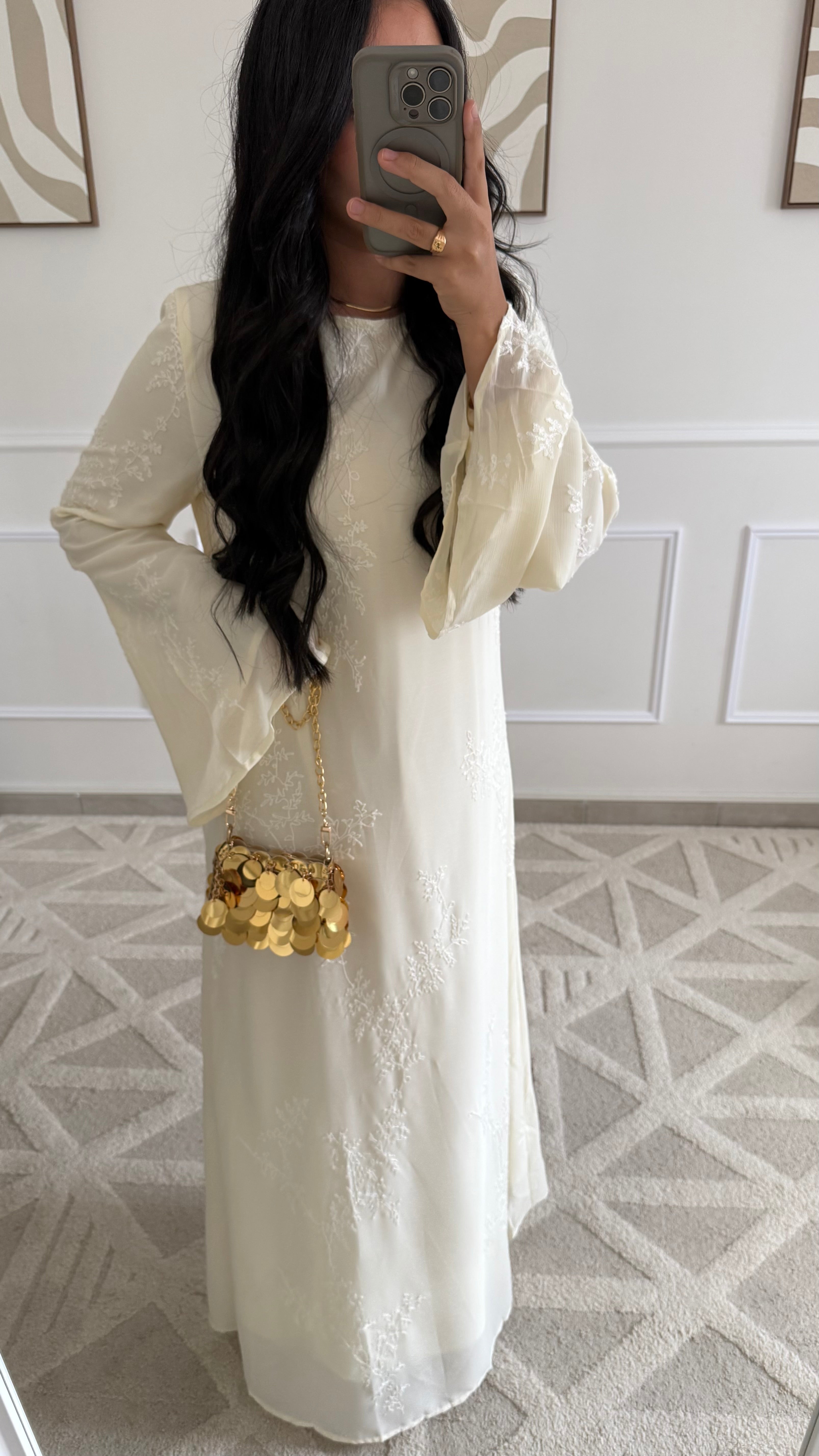 [GAMME PREMIUM] Robe Flora | Jaune beurre