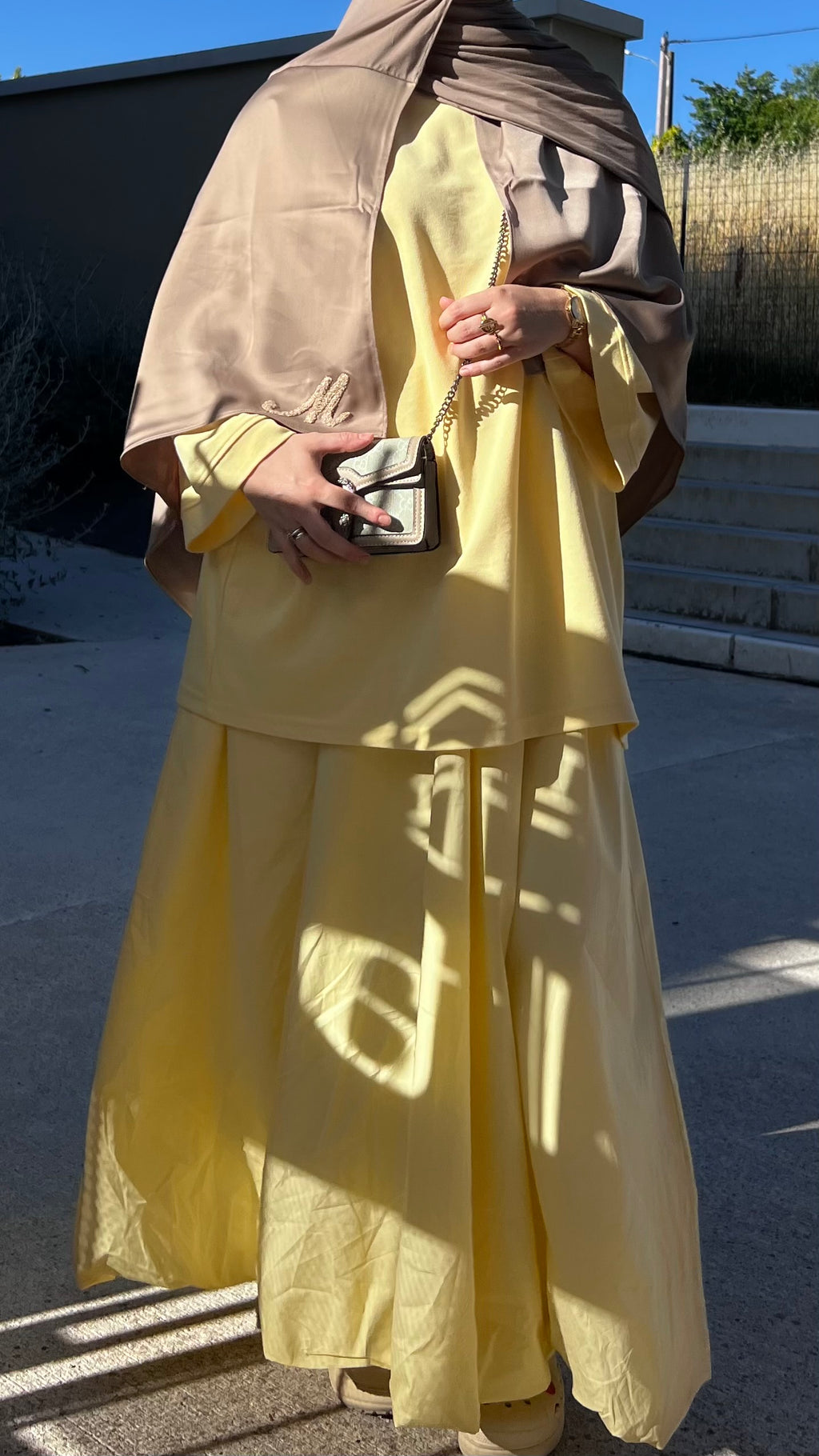 Jupe en coton | Jaune
