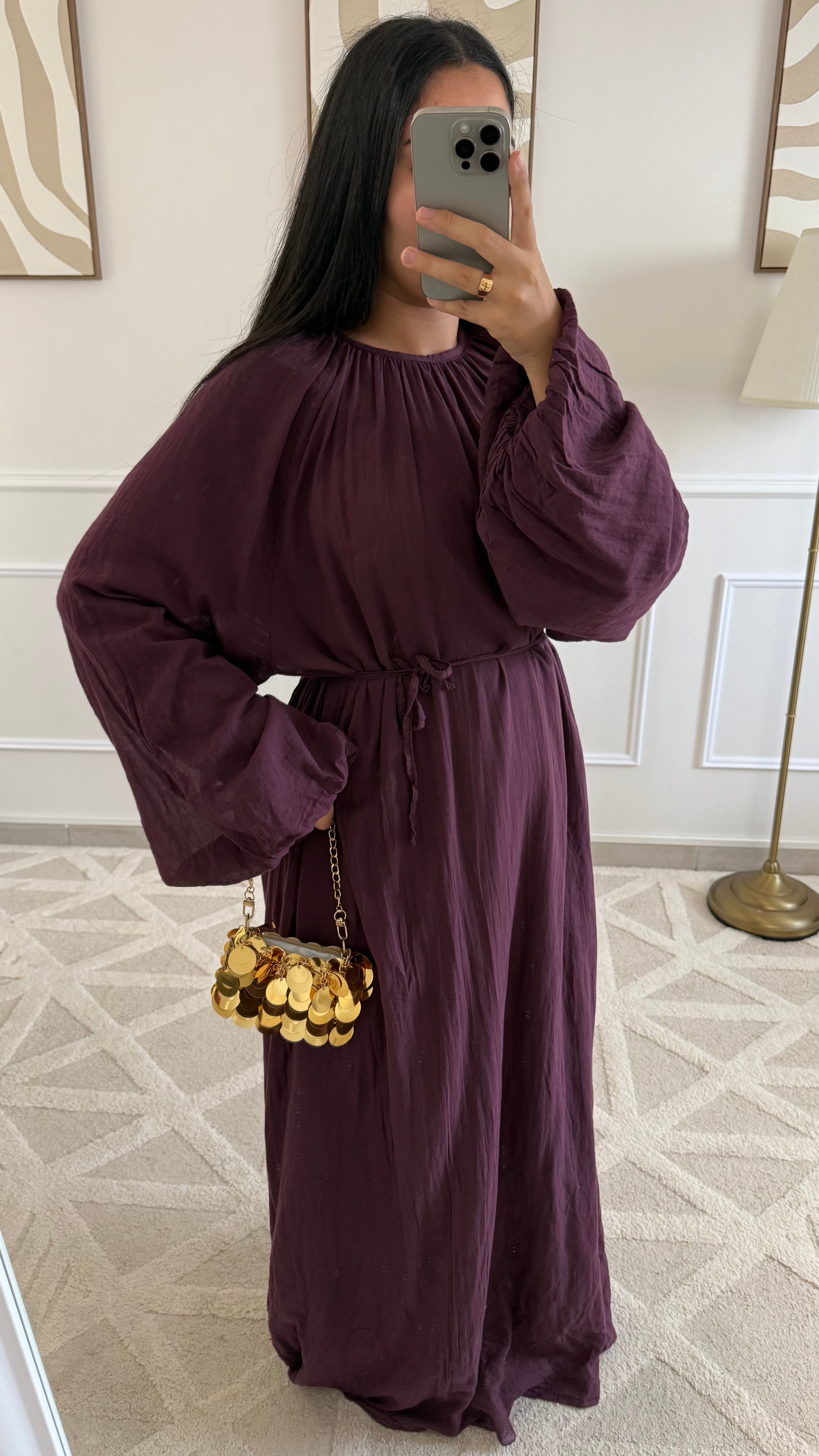 Robe 100% coton | Bordeaux