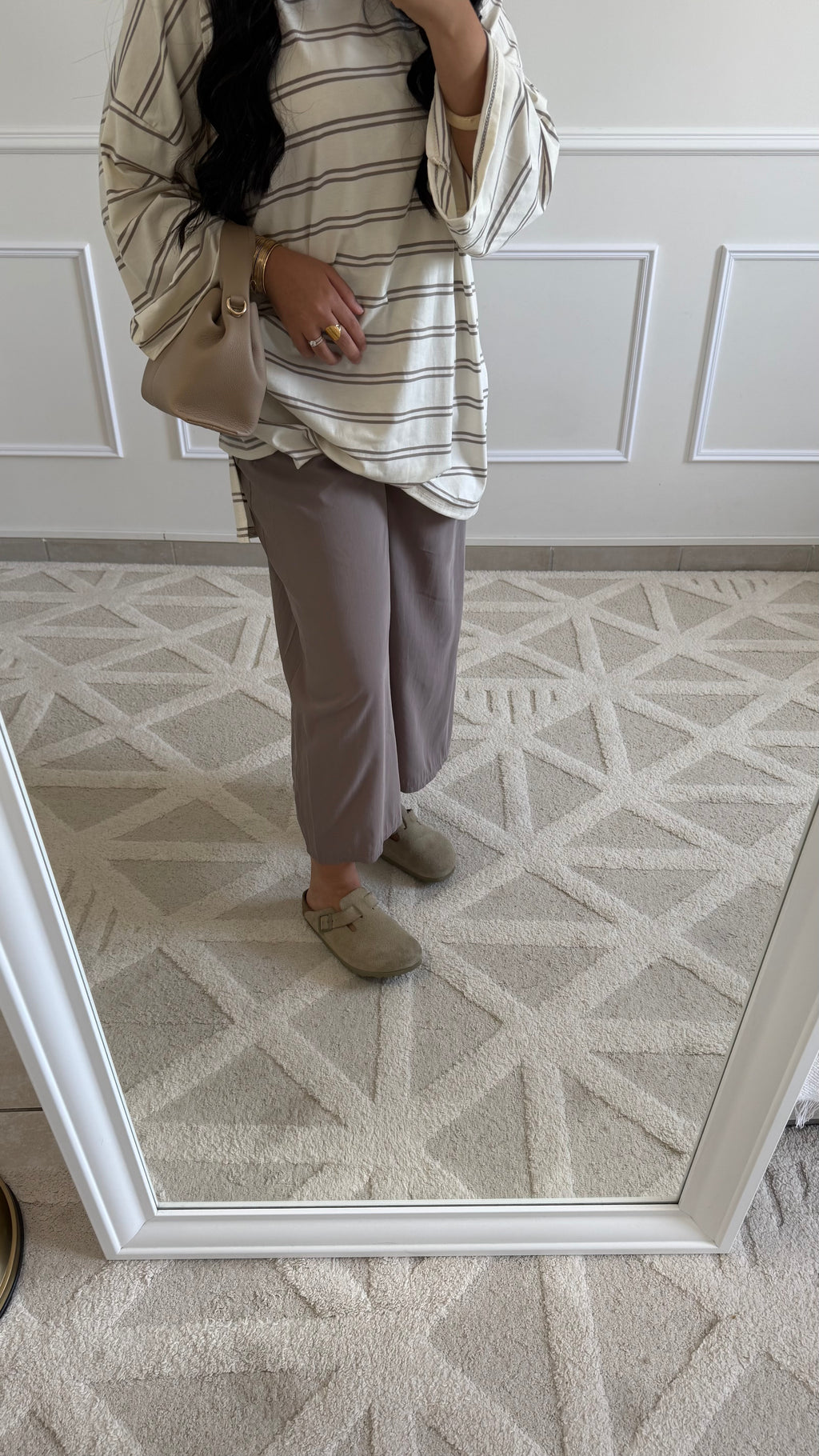 Pantalon Barrel | Taupe