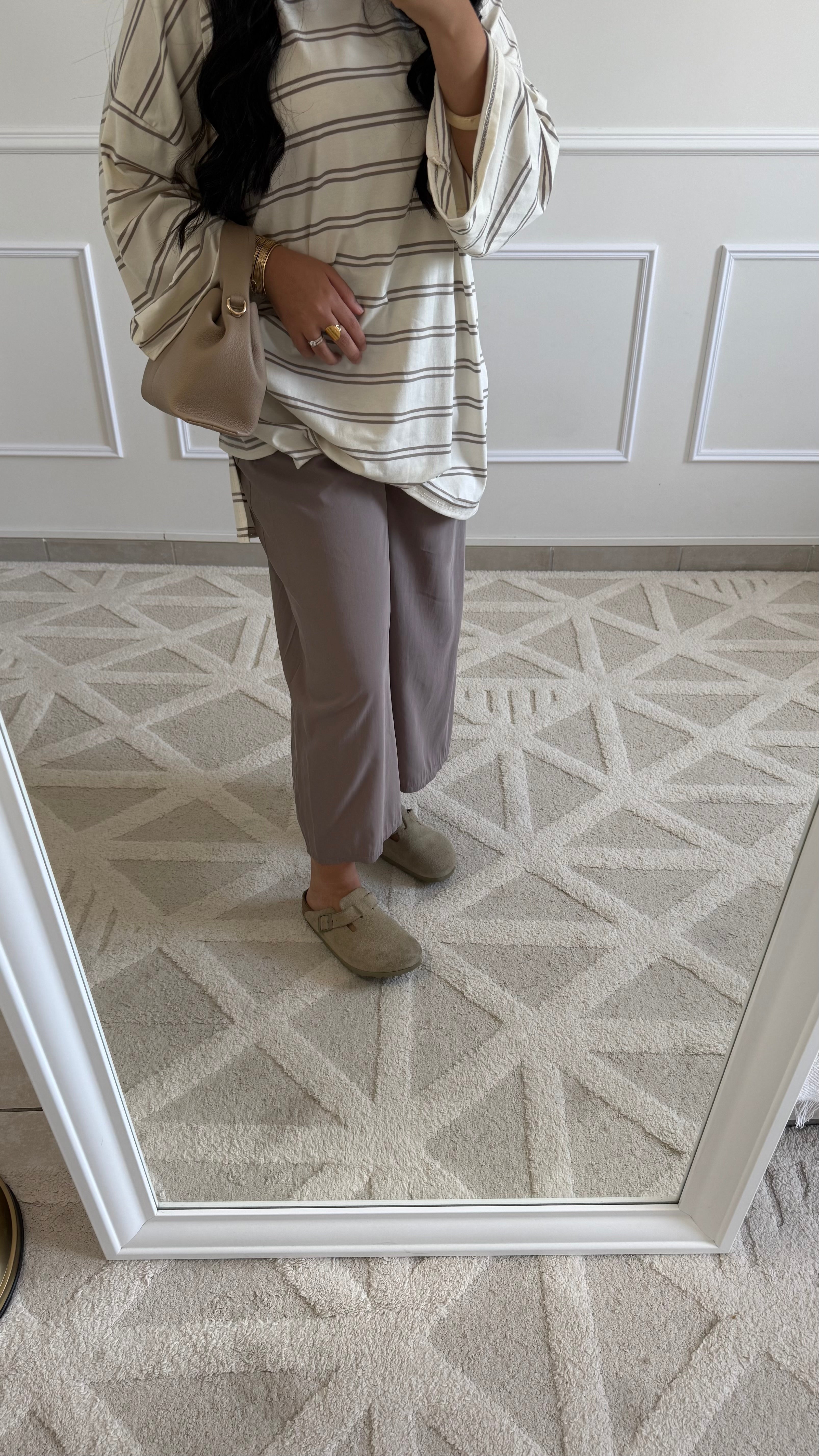 Pantalon Barrel | Taupe