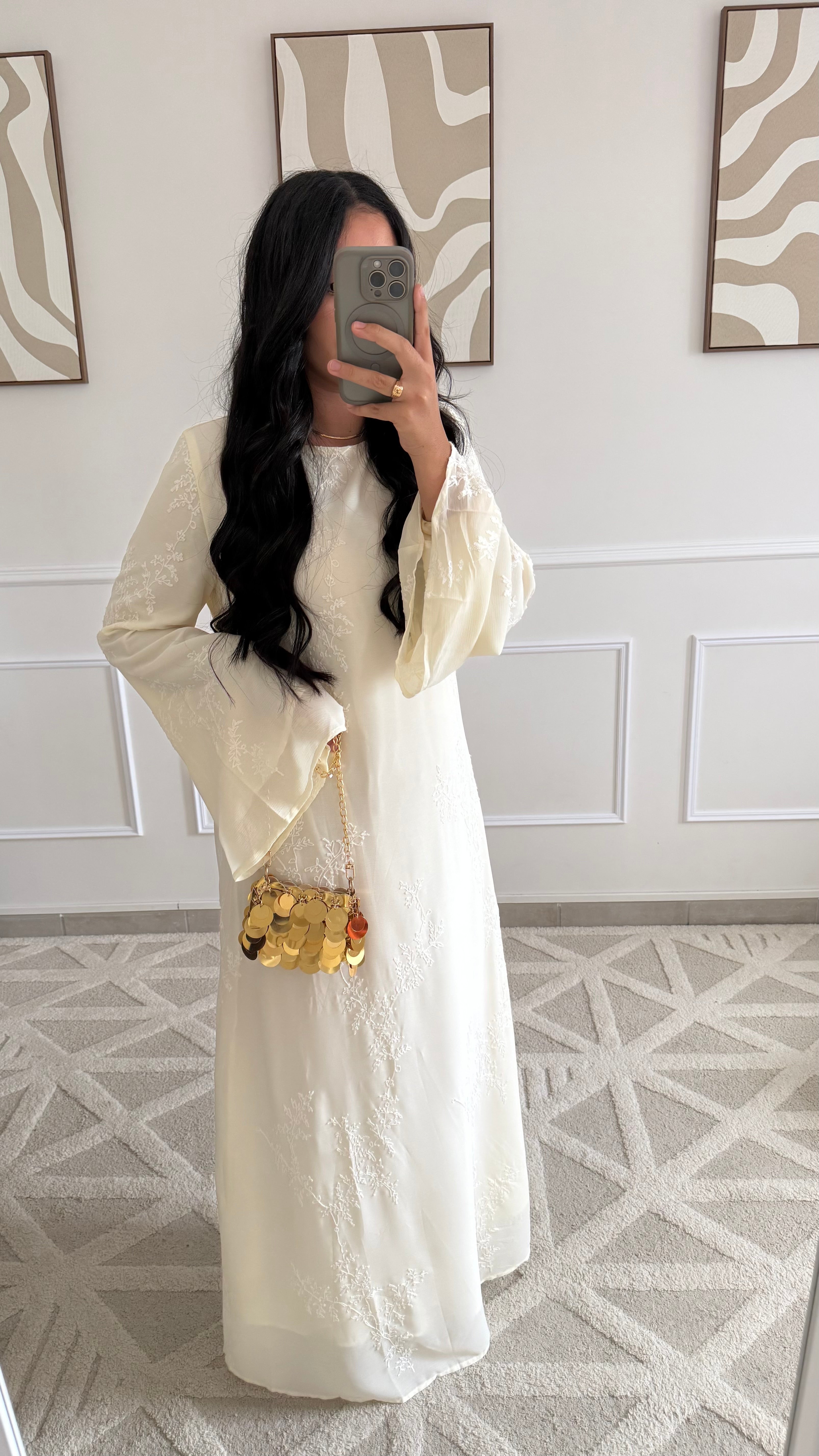 [GAMME PREMIUM] Robe Flora | Jaune beurre
