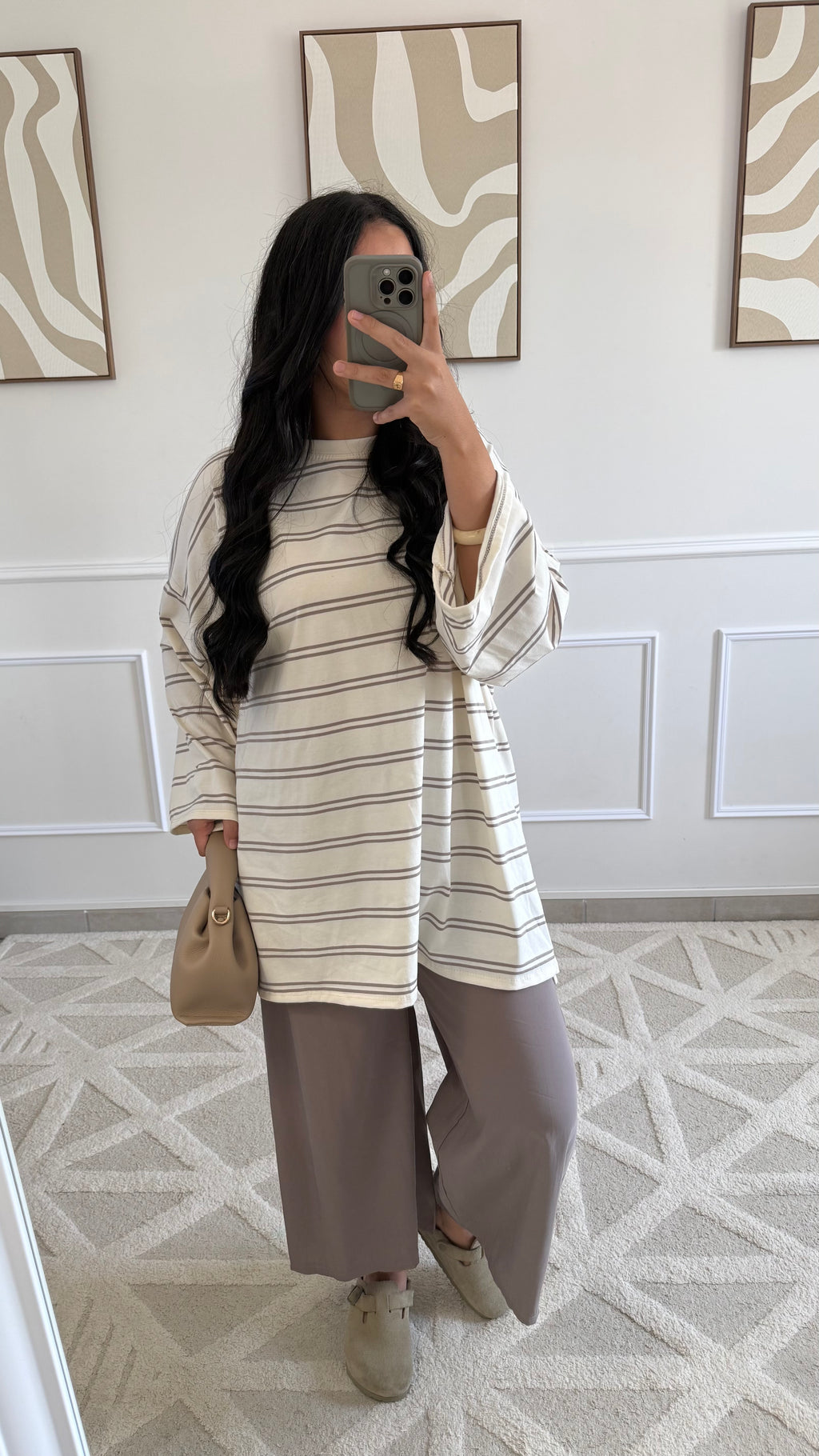 Pantalon Barrel | Taupe