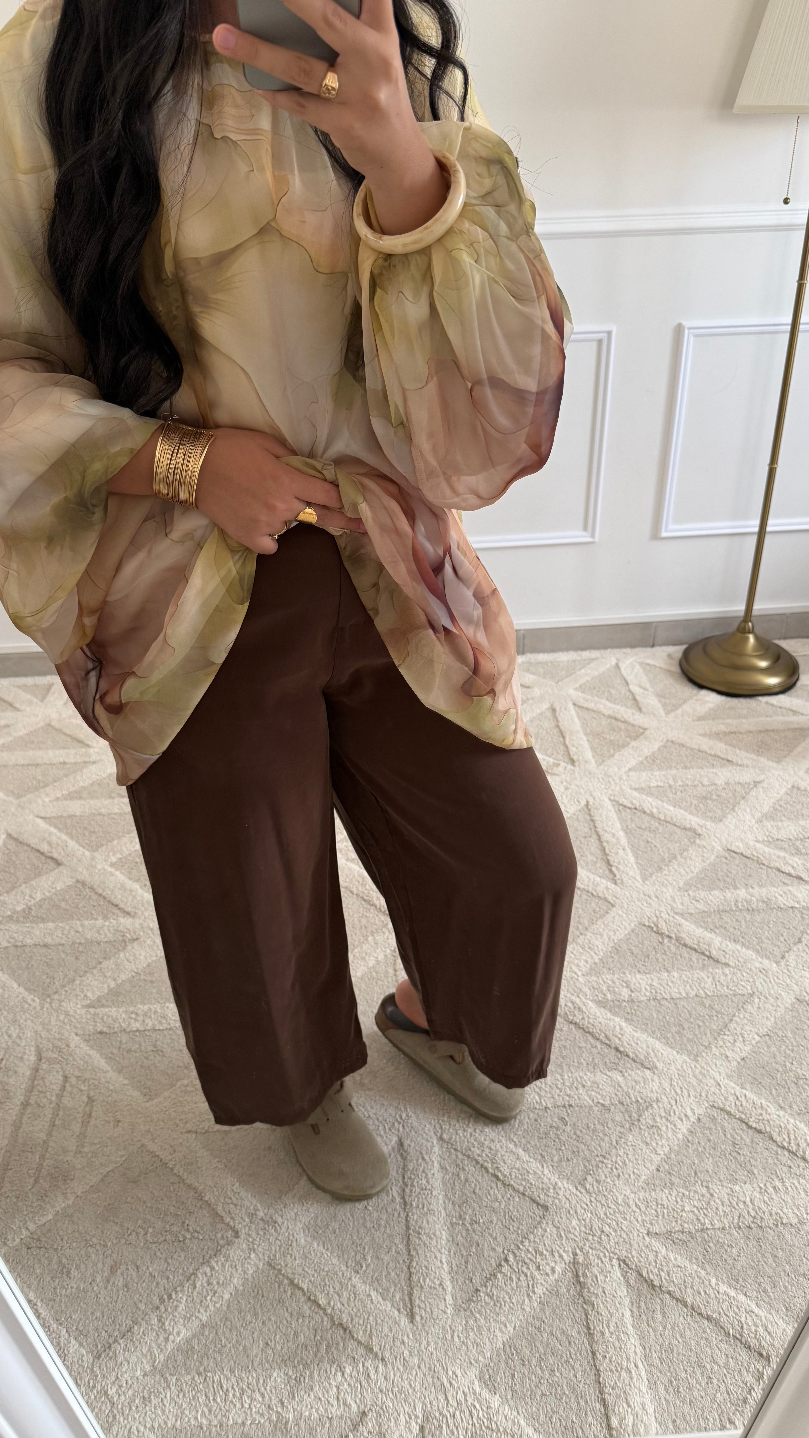 Pantalon Barrel | Choco