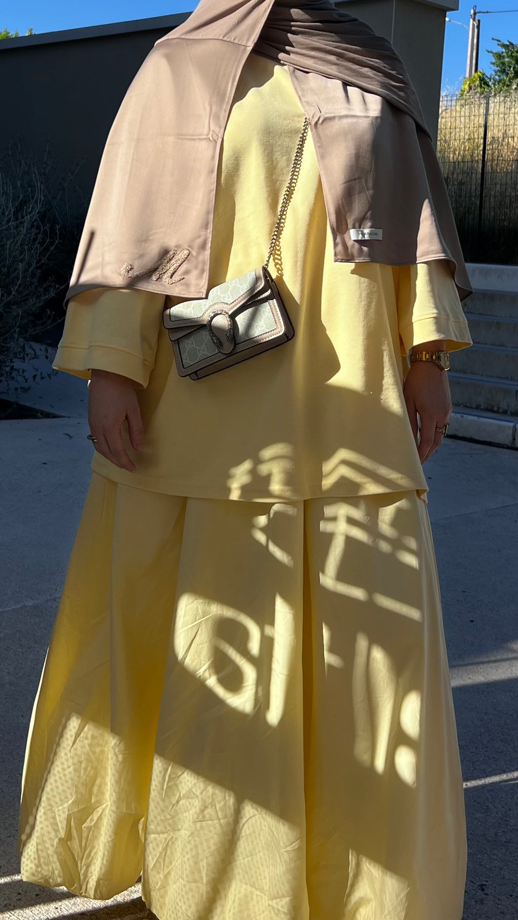 Jupe en coton | Jaune