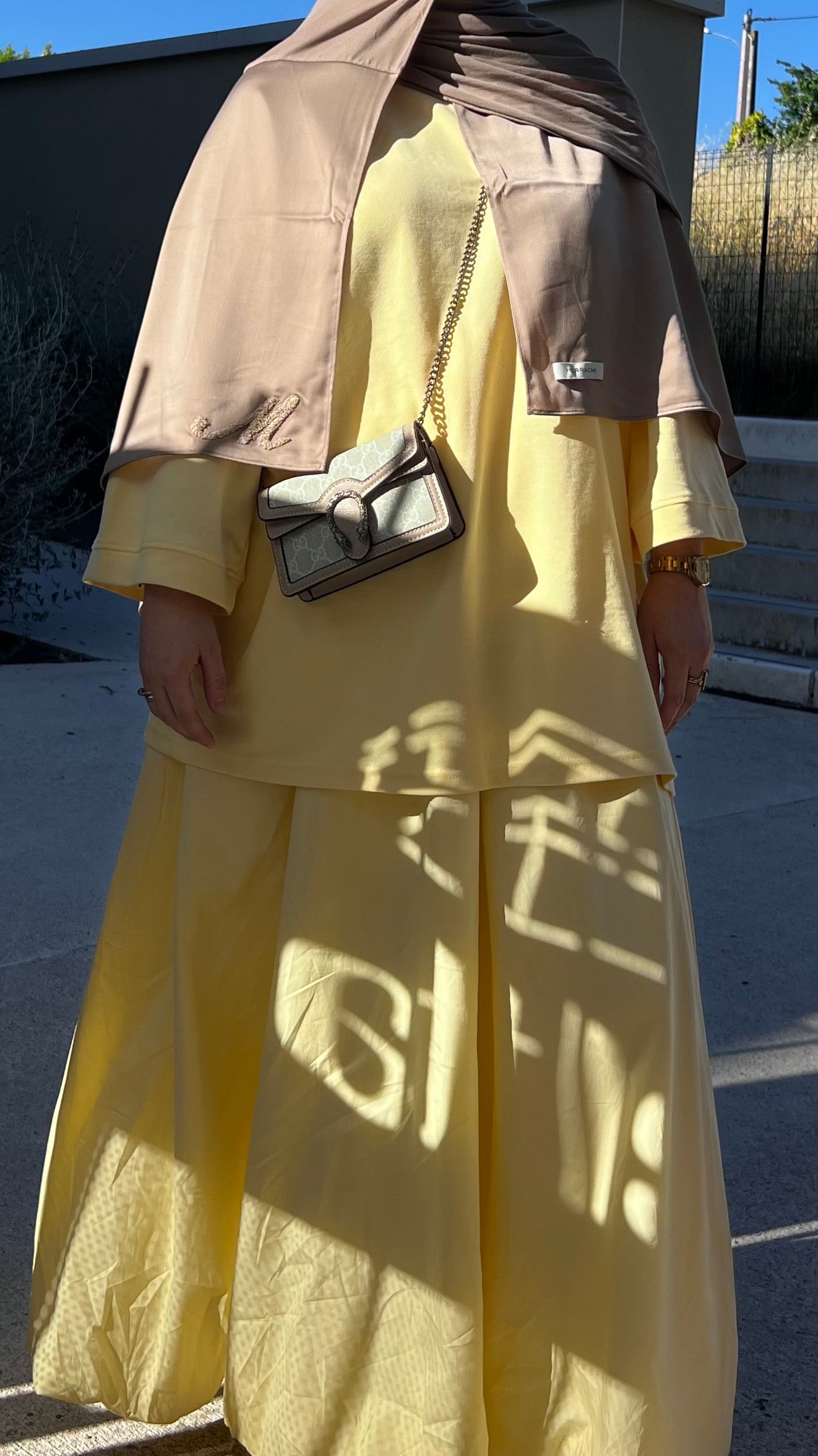Jupe en coton | Jaune