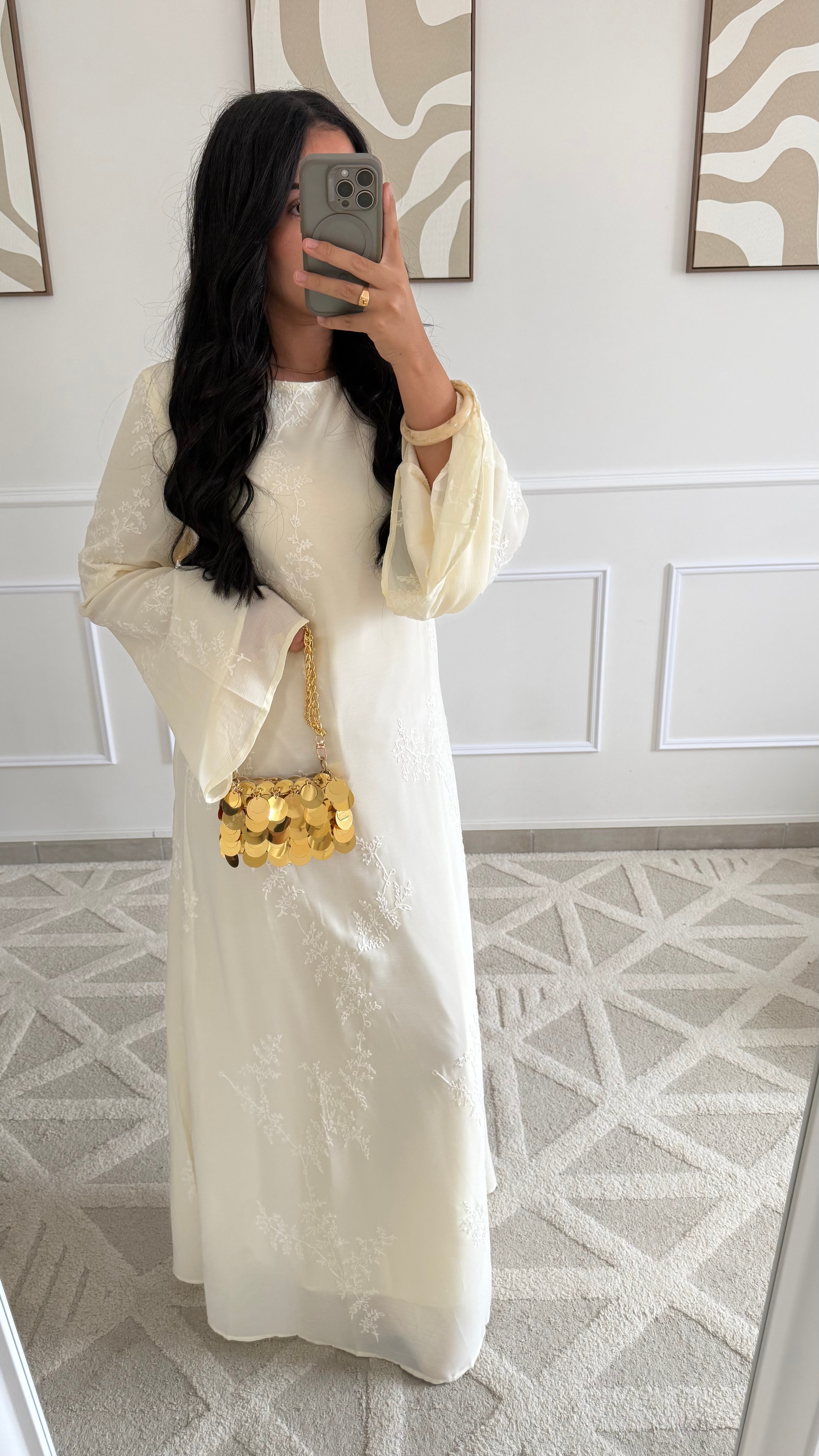 [GAMME PREMIUM] Robe Flora | Jaune beurre