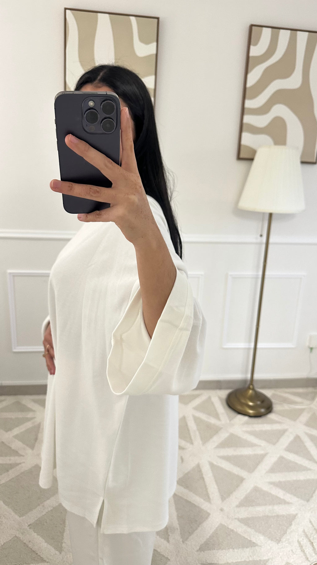T-shirt blanc en coton