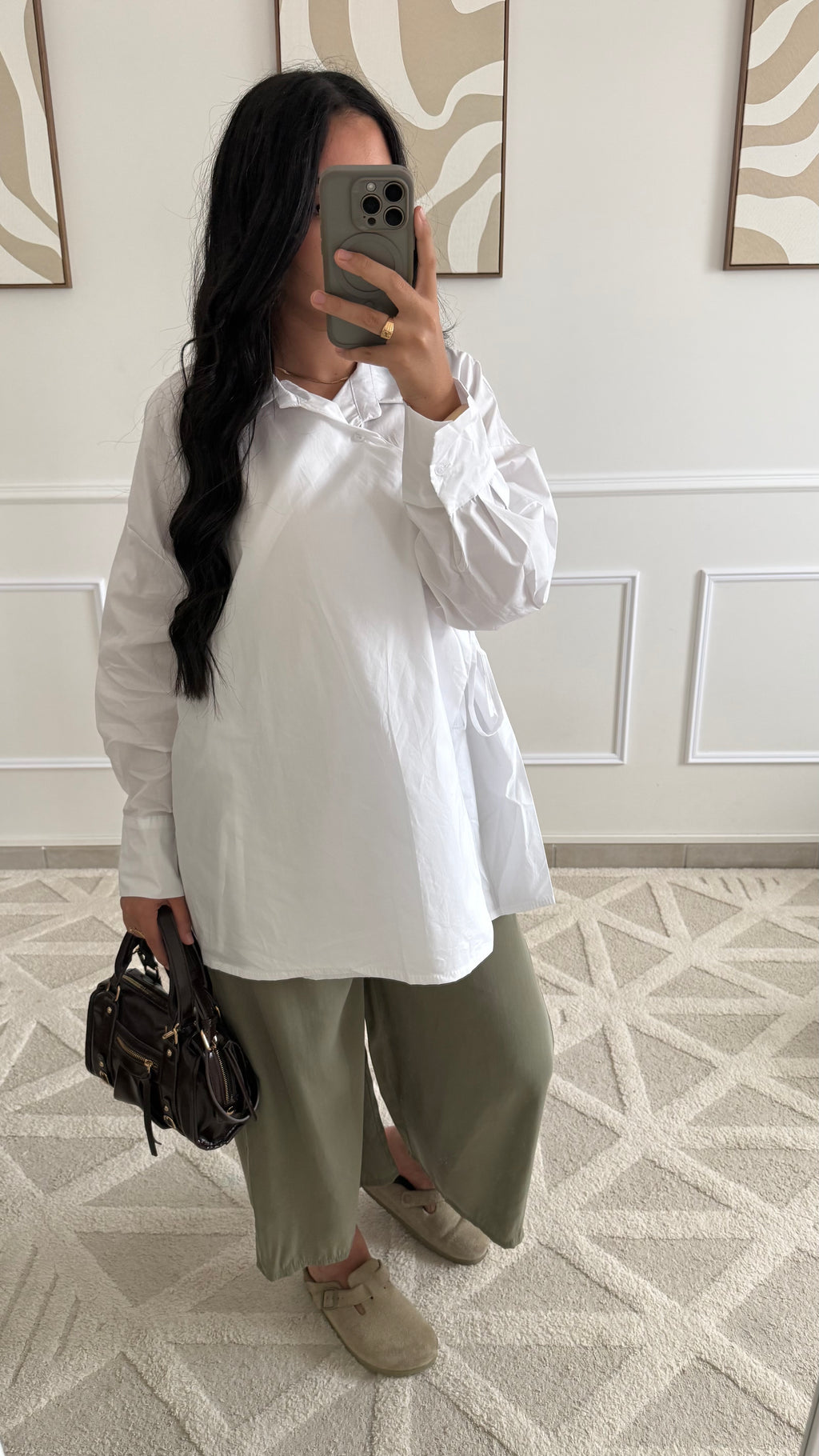 Chemise croisée | Blanche