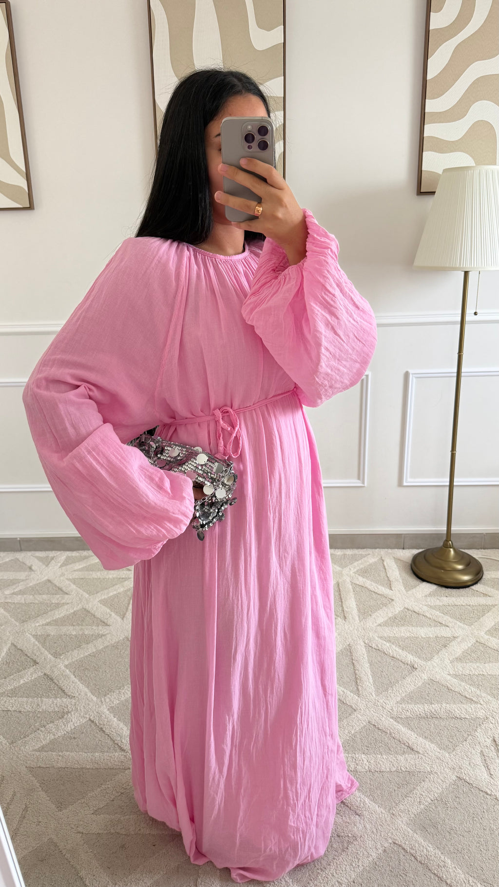 Robe 100% coton | Rose