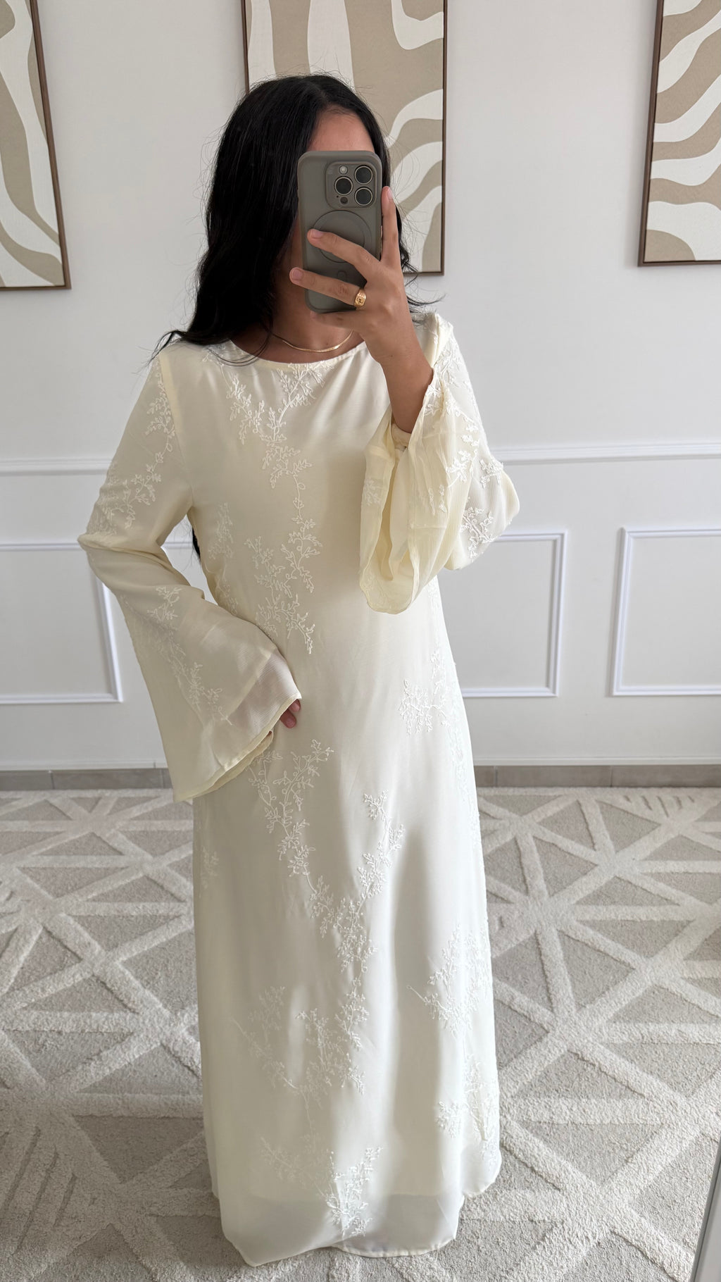 [GAMME PREMIUM] Robe Flora | Jaune beurre