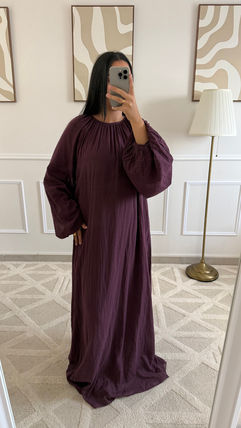 Robe 100% coton | Bordeaux