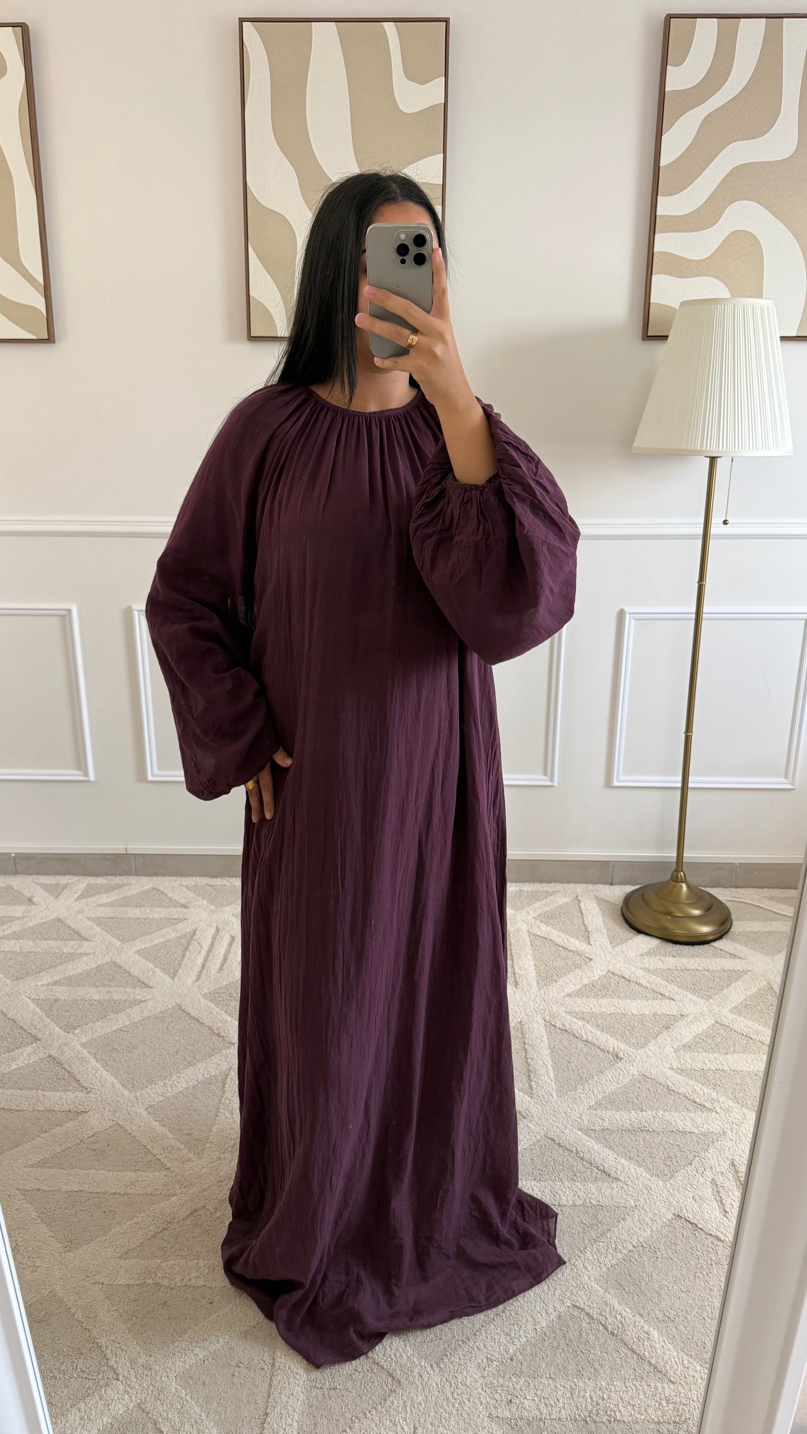 Robe 100% coton | Bordeaux