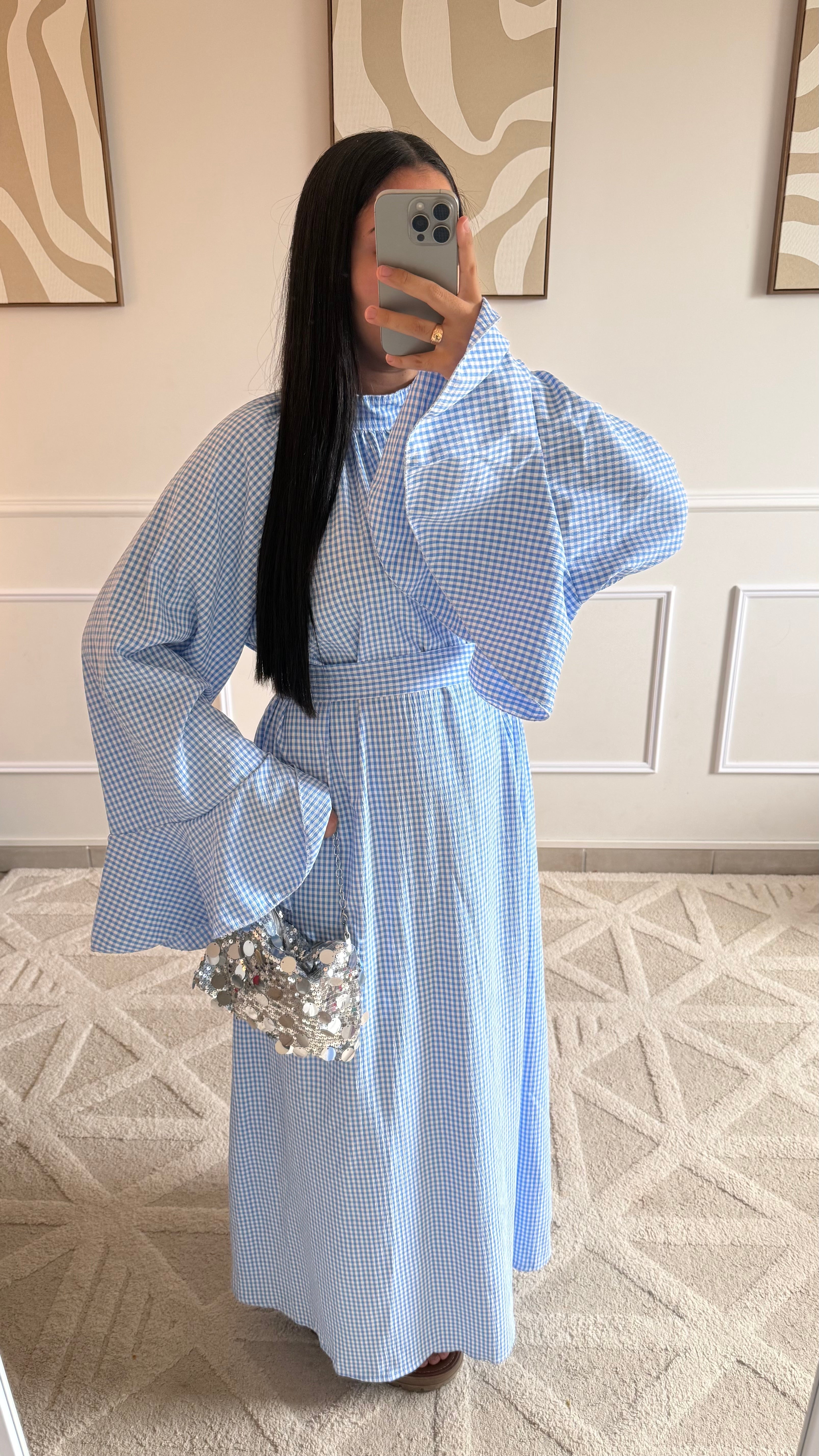 Robe Vichy | Bleu