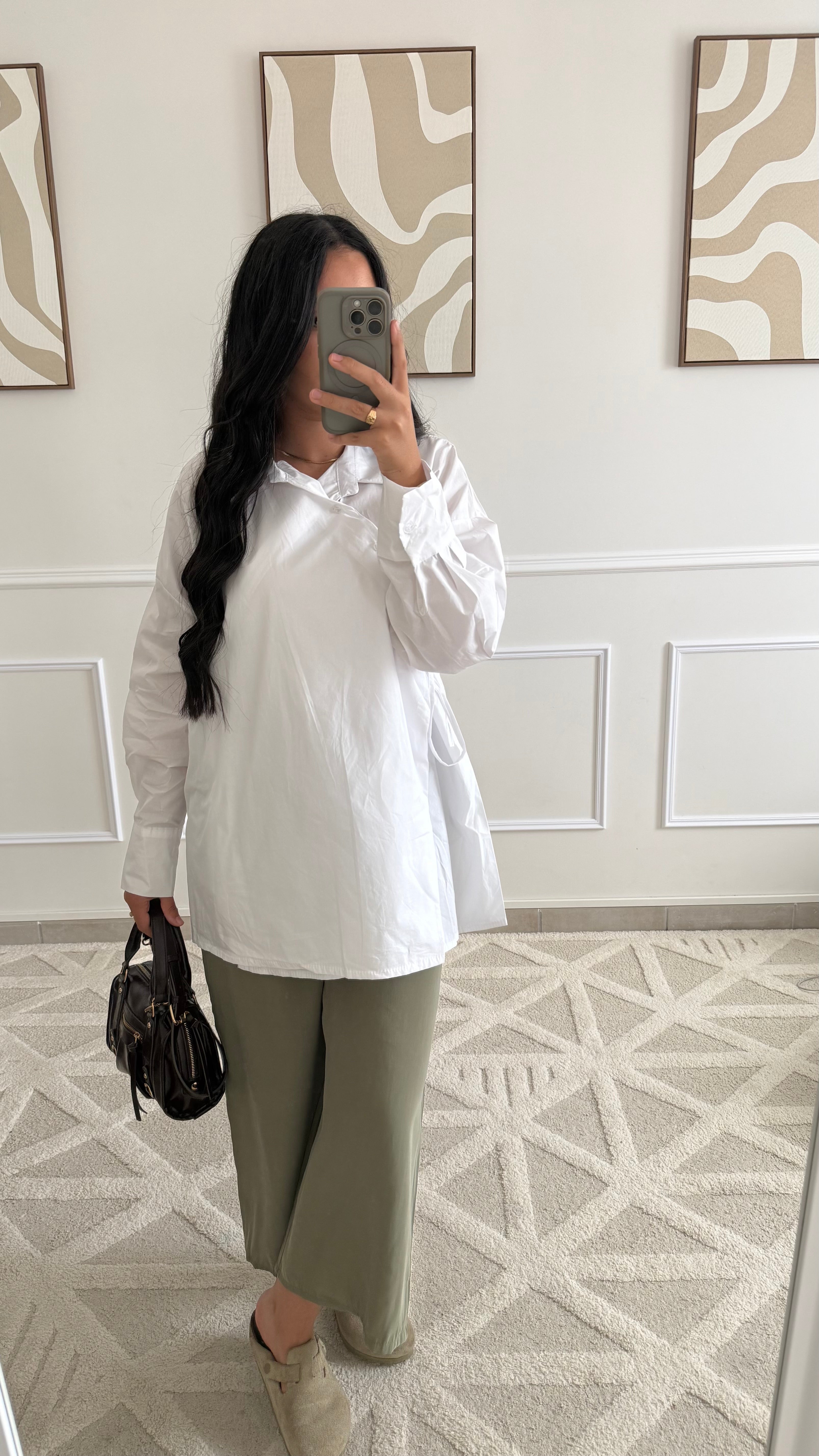 Chemise croisée | Blanche