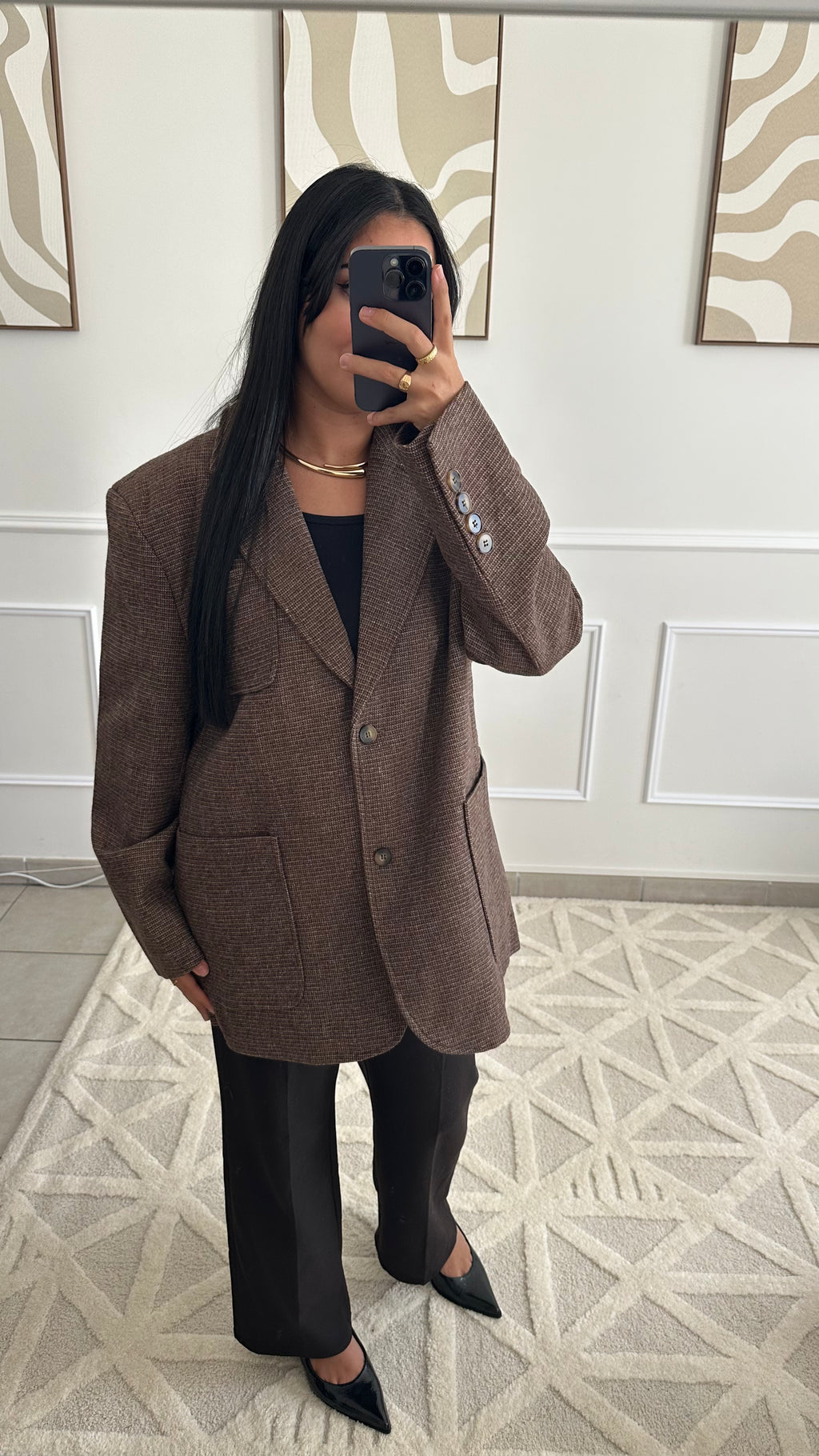 Blazer oversize premium taupe