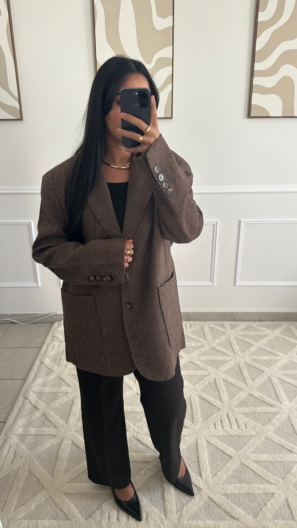 Blazer oversize premium taupe